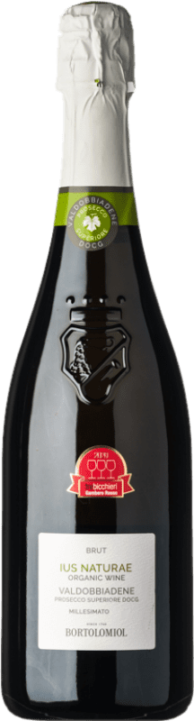 22,95 € 送料無料 | 白スパークリングワイン Bortolomiol Ius Naturae Brut D.O.C.G. Prosecco di Conegliano-Valdobbiadene ベネト イタリア Glera ボトル 75 cl