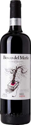 29,95 € Spedizione Gratuita | Vino rosso Bosco del Merlo Vineargenti Rosso Riserva D.O.C. Lison Pramaggiore Friuli-Venezia Giulia Italia Merlot, Riflesso dal Peduncolo Rosso Bottiglia 75 cl