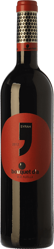13,95 € Free Shipping | Red Wine Bouquet d'Alella Crianza — Aged D.O. Alella Spain Syrah — Shiraz Bottle 75 cl
