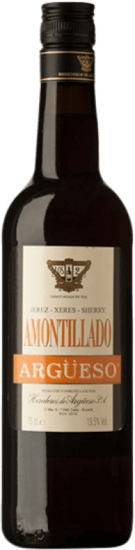 19,95 € Free Shipping | Fortified wine Argüeso Amontillado D.O. Jerez-Xérès-Sherry Andalusia Spain Palomino Fino Bottle 75 cl