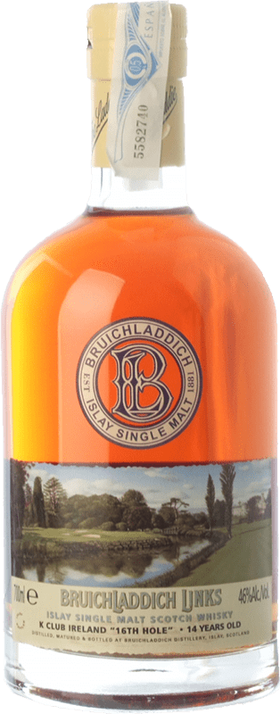 59,95 € Envío gratis | Whisky Single Malt Bruichladdich Links K Club Ireland 16th Hole 14 Islay Reino Unido Botella 70 cl