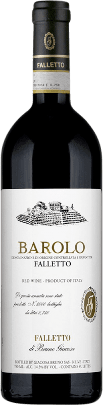 323,95 € Бесплатная доставка | Красное вино Bruno Giacosa Falletto D.O.C.G. Barolo Пьемонте Италия Nebbiolo бутылка 75 cl