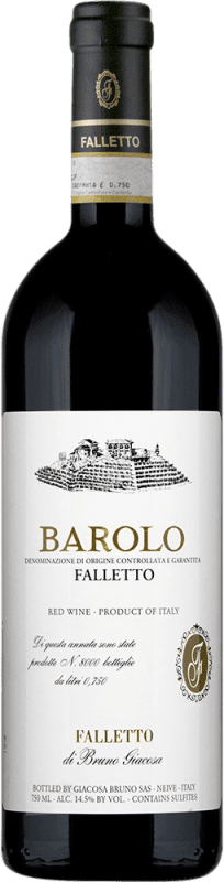 324,95 € Бесплатная доставка | Красное вино Bruno Giacosa Falletto D.O.C.G. Barolo Пьемонте Италия Nebbiolo — Неббиоло Бутылка 75 cl