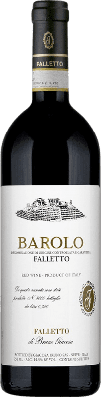 323,95 € Kostenloser Versand | Rotwein Bruno Giacosa Falletto D.O.C.G. Barolo Piemont Italien Nebbiolo Flasche 75 cl