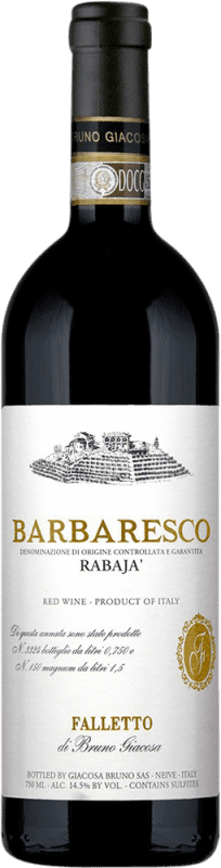 219,95 € Free Shipping | Red wine Bruno Giacosa Rabajà D.O.C.G. Barbaresco Piemonte Italy Nebbiolo Bottle 75 cl