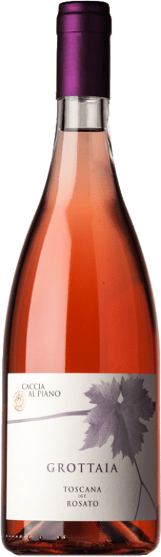 10,95 € Envío gratis | Vino Rosado Caccia al Piano Grottaia I.G.T. Toscana Toscana Italia Syrah, Petit Verdot Botella 75 cl