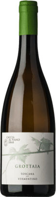 14,95 € Free Shipping | White wine Caccia al Piano Grottaia I.G.T. Toscana Tuscany Italy Vermentino Bottle 75 cl