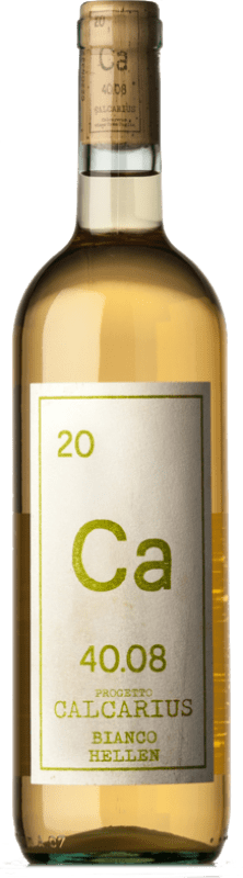 15,95 € Spedizione Gratuita | Vino bianco Calcarius Bianco Hellen I.G.T. Puglia Puglia Italia Greco Bottiglia 75 cl