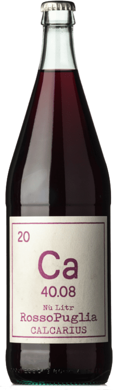 24,95 € Envoi gratuit | Vin Rouge Calcarius Nù Litr I.G.T. Puglia Pouilles Italie Negroamaro Eco — Biologique 1 L