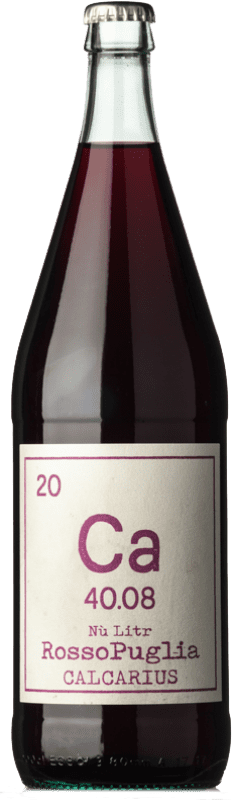 22,95 € Envio grátis | Vinho tinto Calcarius Rosso Nù Litr I.G.T. Puglia Puglia Itália Negroamaro Garrafa 1 L