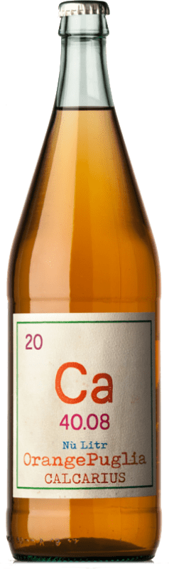 19,95 € Бесплатная доставка | Белое вино Calcarius Nù Litr Orange I.G.T. Puglia Апулия Италия Falanghina бутылка 1 L
