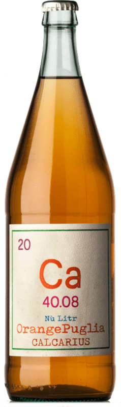 27,95 € Kostenloser Versand | Weißwein Calcarius Nù Litr Orange I.G.T. Puglia Apulien Italien Falanghina Flasche 1 L