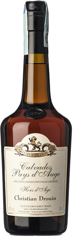 109,95 € Envío gratis | Calvados Christian Drouin Hors d'Age I.G.P. Calvados Pays d'Auge Francia Botella 70 cl