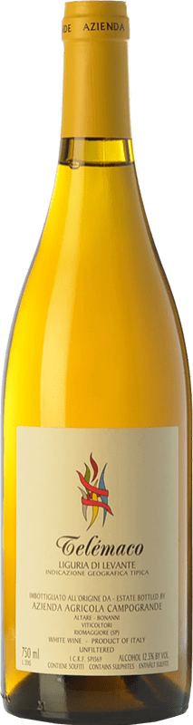 55,95 € Бесплатная доставка | Белое вино Campogrande Telemaco I.G.T. Liguria di Levante Лигурия Италия Albarola, Bosco бутылка 75 cl