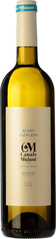10,95 € Envio grátis | Vinho branco Canals & Munné Muscat Blanc Princeps D.O. Penedès Catalunha Espanha Mascate Garrafa 75 cl