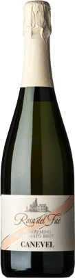 14,95 € Бесплатная доставка | Розовое игристое вино Canevel Rosa del Faè Brut — брют Rosé — Розе I.G.T. Veneto Венето Италия Marzemino — Марземино Бутылка 75 cl