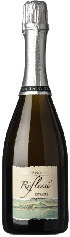 10,95 € Envoi gratuit | Vin Mousseux Blanc Sant'Andrea Riflessi Extra Dry — Extra-Sec I.G.T. Lazio Lazio Italie Malvasía — Malvoisie, Trebbiano Bouteille 75 cl