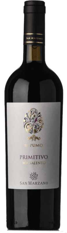 10,95 € Kostenloser Versand | Rotwein San Marzano Il Pumo I.G.T. Salento Apulien Italien Primitivo Flasche 75 cl