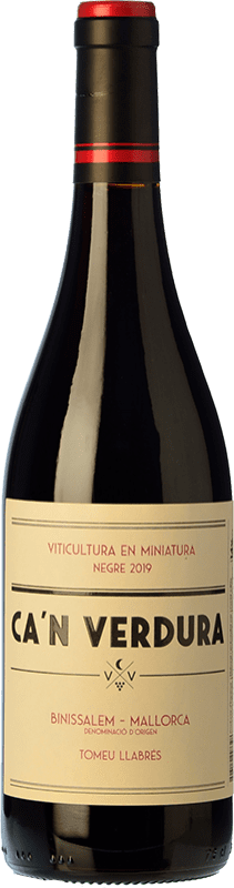 16,95 € Free Shipping | Red Wine Ca'n Verdura Oak D.O. Binissalem Majorca Spain Merlot, Monastrell, Callet, Mantonegro 75 cl