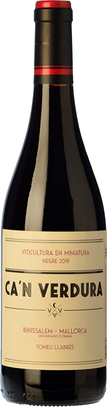 16,95 € Free Shipping | Red wine Ca'n Verdura Oak D.O. Binissalem Majorca Spain Merlot, Monastrell, Callet, Mantonegro Bottle 75 cl