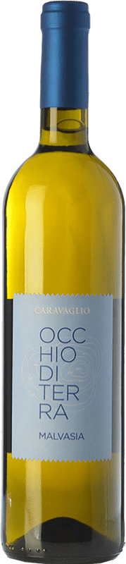 26,95 € Envio grátis | Vinho branco Caravaglio Malvasia Secca Occhio di Terra I.G.T. Salina Sicília Itália Malvasia delle Lipari Garrafa 75 cl