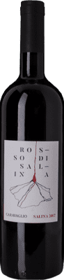 15,95 € Spedizione Gratuita | Vino rosso Caravaglio Rosso I.G.T. Salina Sicilia Italia Nerello Mascalese, Corinto Bottiglia 75 cl