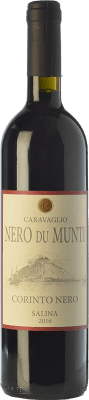 24,95 € Envio grátis | Vinho tinto Caravaglio Nero du Munti I.G.T. Salina Sicília Itália Corinto Biológico Garrafa 75 cl