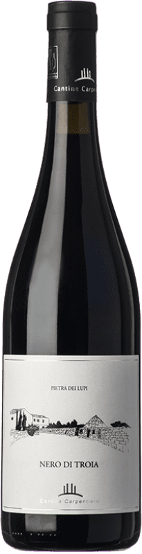 14,95 € Free Shipping | Red wine Carpentiere Pietra dei Lupi D.O.C. Castel del Monte Puglia Italy Nero di Troia Bottle 75 cl