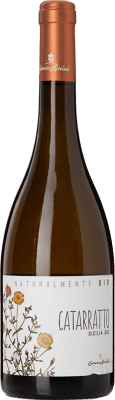 15,95 € Envio grátis | Vinho branco Caruso e Minini Naturalmente Bio D.O.C. Sicilia Sicília Itália Catarratto Garrafa 75 cl