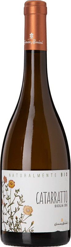 15,95 € Envoi gratuit | Vin Blanc Caruso e Minini Naturalmente Bio D.O.C. Sicilia Sicile Italie Catarratto Eco Biologique Bouteille 75 cl