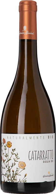 15,95 € Kostenloser Versand | Weißwein Caruso e Minini Naturalmente Bio D.O.C. Sicilia Sizilien Italien Catarratto Flasche 75 cl