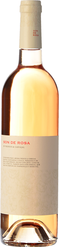 9,95 € Kostenloser Versand | Rosé-Wein Carvajal Wines Son de Rosa Jung D.O. Somontano Aragón Spanien Tempranillo, Moristel Flasche 75 cl