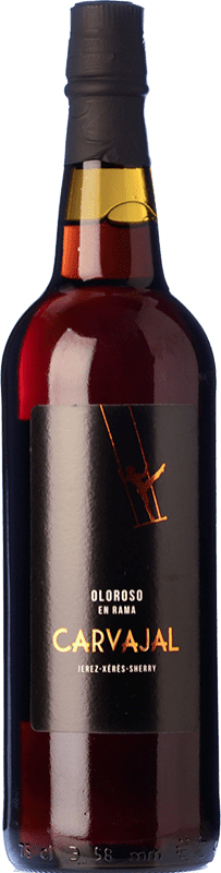 19,95 € Envío gratis | Vino generoso Carvajal Wines Oloroso en Rama D.O. Manzanilla-Sanlúcar de Barrameda Sanlúcar de Barrameda España Palomino Fino Botella 75 cl