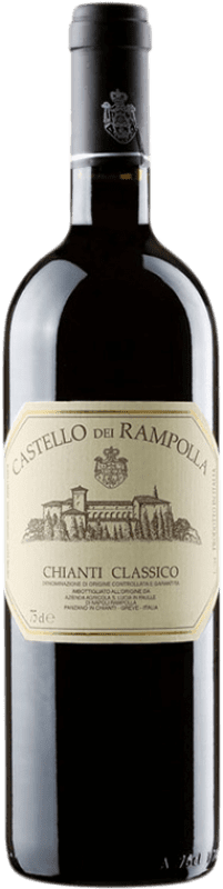 29,95 € Envío gratis | Vino Tinto Castello dei Rampolla Classico — Clásico D.O.C.G. Chianti Toscana Italia Merlot, Cabernet Sauvignon, Sangiovese Eco — Ecológico 75 cl