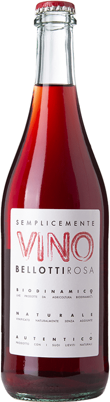 16,95 € 免费送货 | 玫瑰酒 Cascina degli Ulivi Bellotti Rosa 年轻的 D.O.C. Piedmont 皮埃蒙特 意大利 Merlot 瓶子 75 cl