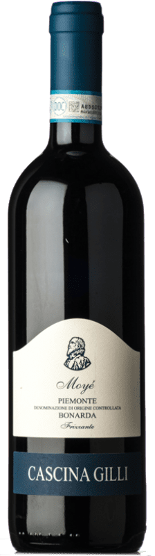 9,95 € Free Shipping | Red wine Gilli Moyé D.O.C. Piedmont Piemonte Italy Bonarda Bottle 75 cl