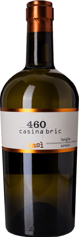 17,95 € Envío gratis | Vino blanco Casina Bric Ansj D.O.C. Langhe Piemonte Italia Arneis Botella 75 cl