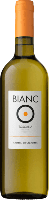 10,95 € Envoi gratuit | Vin blanc Castelli del Grevepesa Bianc O I.G.T. Toscana Toscane Italie Trebbiano, Chardonnay Bouteille 75 cl