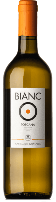 9,95 € Free Shipping | White wine Castelli del Grevepesa Bianc O I.G.T. Toscana Tuscany Italy Trebbiano, Chardonnay Bottle 75 cl