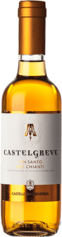 18,95 € Бесплатная доставка | Сладкое вино Castelli del Grevepesa Castelgreve D.O.C. Vin Santo del Chianti Classico Тоскана Италия Malvasía, Trebbiano Половина бутылки 37 cl