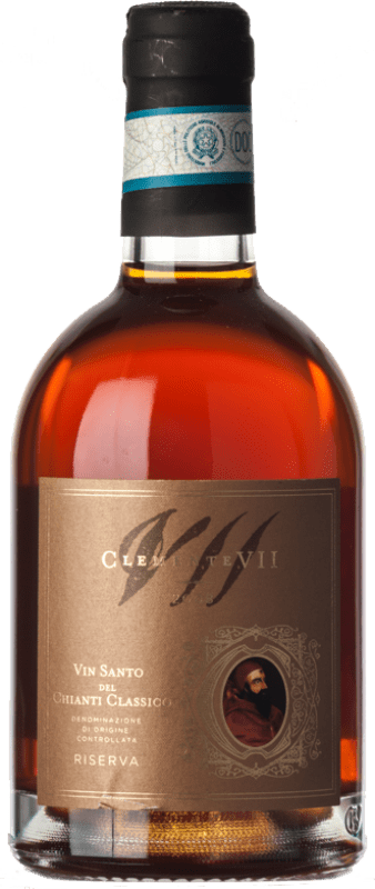 34,95 € Spedizione Gratuita | Vino Dolce Castelli del Grevepesa Clemente VII Classico Riserva D.O.C. Vin Santo del Chianti Toscana Italia Malvasia, Trebbiano Mezza Bottiglia 37 cl