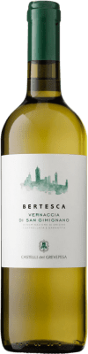13,95 € Envío gratis | Vino blanco Castelli del Grevepesa Bertesca D.O.C.G. Vernaccia di San Gimignano Toscana Italia Vernaccia Botella 75 cl