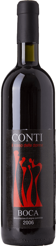 97,95 € Бесплатная доставка | Красное вино Castello Conti D.O.C. Boca Пьемонте Италия Nebbiolo, Vespolina, Rara бутылка 75 cl