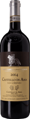88,95 € Spedizione Gratuita | Vino rosso Castello di Ama Gran Selezion San Lorenzo D.O.C.G. Chianti Classico Toscana Italia Merlot, Sangiovese Bottiglia 75 cl
