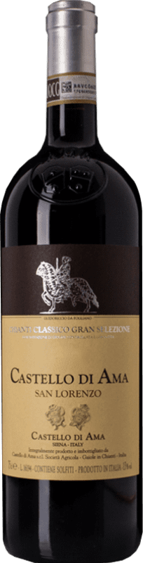 79,95 € Envio grátis | Vinho tinto Castello di Ama Gran Selezion San Lorenzo D.O.C.G. Chianti Classico Tuscany Itália Merlot, Sangiovese Garrafa 75 cl