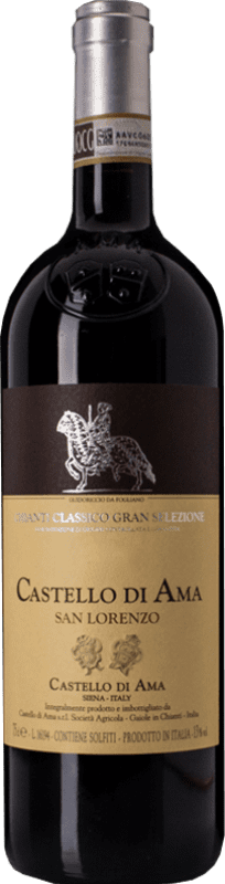 79,95 € Envío gratis | Vino tinto Castello di Ama Gran Selezion San Lorenzo D.O.C.G. Chianti Classico Toscana Italia Merlot, Sangiovese Botella 75 cl