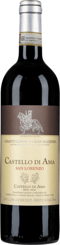 56,95 € Envio grátis | Vinho Tinto Castello di Ama San Lorenzo Clássico, Seleção D.O.C.G. Chianti Tuscany Itália Merlot, Sangiovese 75 cl