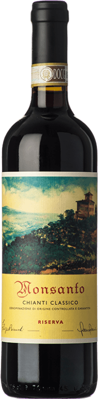 33,95 € 免费送货 | 红酒 Castello di Monsanto 预订 D.O.C.G. Chianti Classico 托斯卡纳 意大利 Sangiovese, Colorino, Canaiolo 瓶子 75 cl