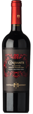 11,95 € Free Shipping | Red wine Castello Monaci Coribante I.G.T. Salento Puglia Italy Syrah, Malvasia Black Bottle 75 cl
