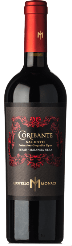 11,95 € Бесплатная доставка | Красное вино Castello Monaci Coribante I.G.T. Salento Апулия Италия Syrah, Malvasia Black бутылка 75 cl